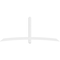 Ekena Millwork Bellingham Architectural Grade PVC Gable Bracket, 96"W x 40"H x 2"D x 4"F, 10/12 Pitch GBP096X40X0204BEL00 - alternate 5